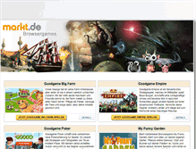 Tablet Screenshot of browsergames.markt.de